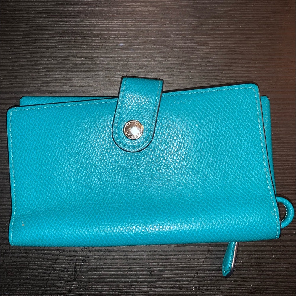 Coach - Used Teal Wallet